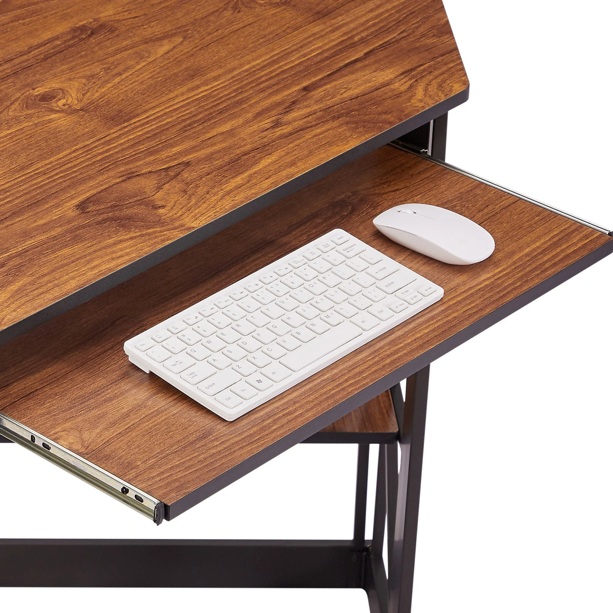 Brown Triangle Corner Desk, Office/Computer/Writing Desk for Student Apartments