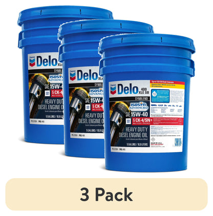 Delo 400 XLE SB Synthetic Blend SAE 15W-40 Heavy-Duty Diesel Motor Oil 5 Gallon