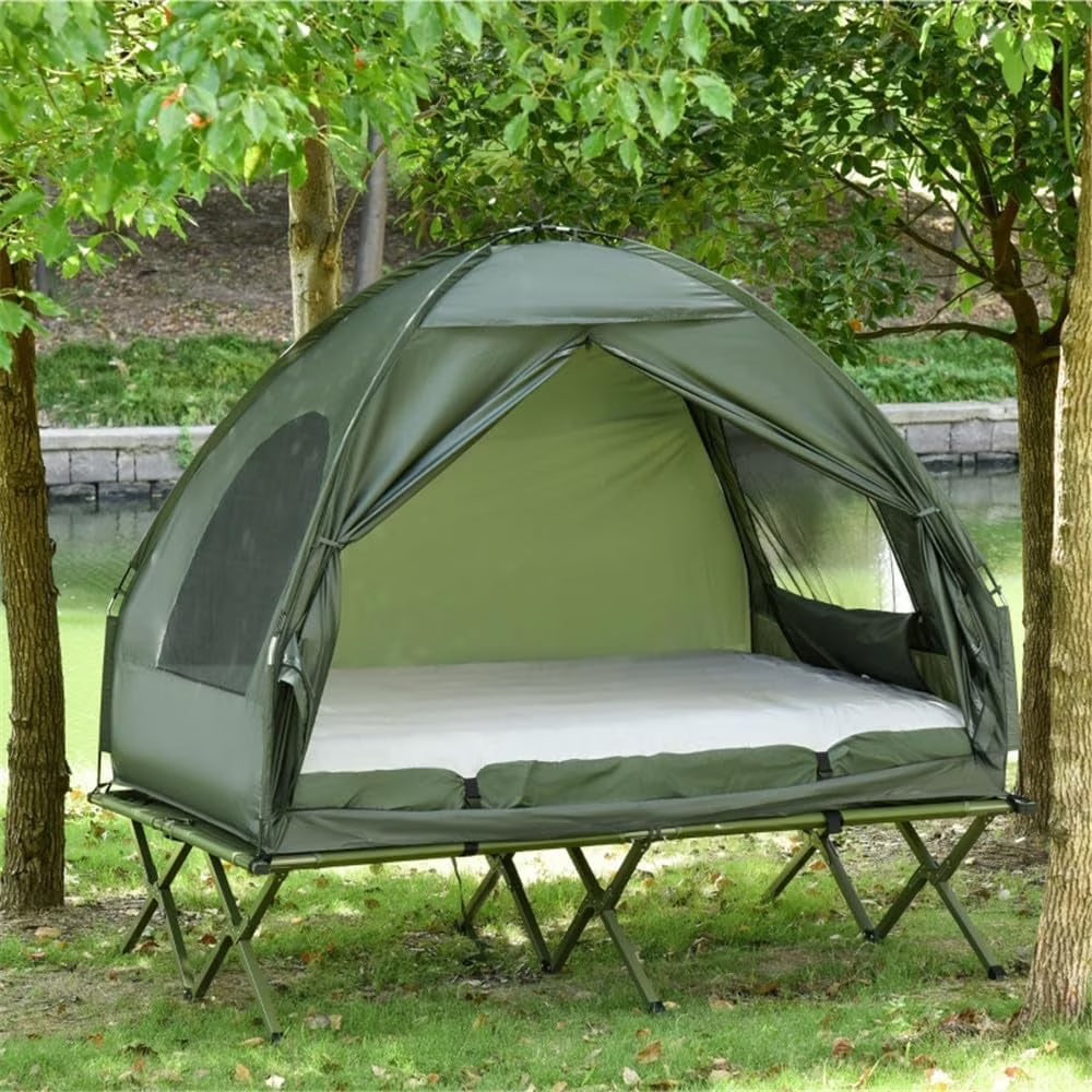 MIDODO 2 Person Instant Cabin Tent, Camping Tent Setup in 60 Seconds with Rainfly & Windproof Tent with Carry Bag for Family Camping & Hiking