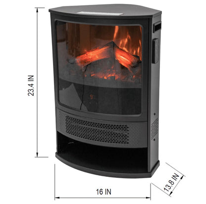Better Homes & Gardens New Indoor Electric Corner Stove Heater with Remote