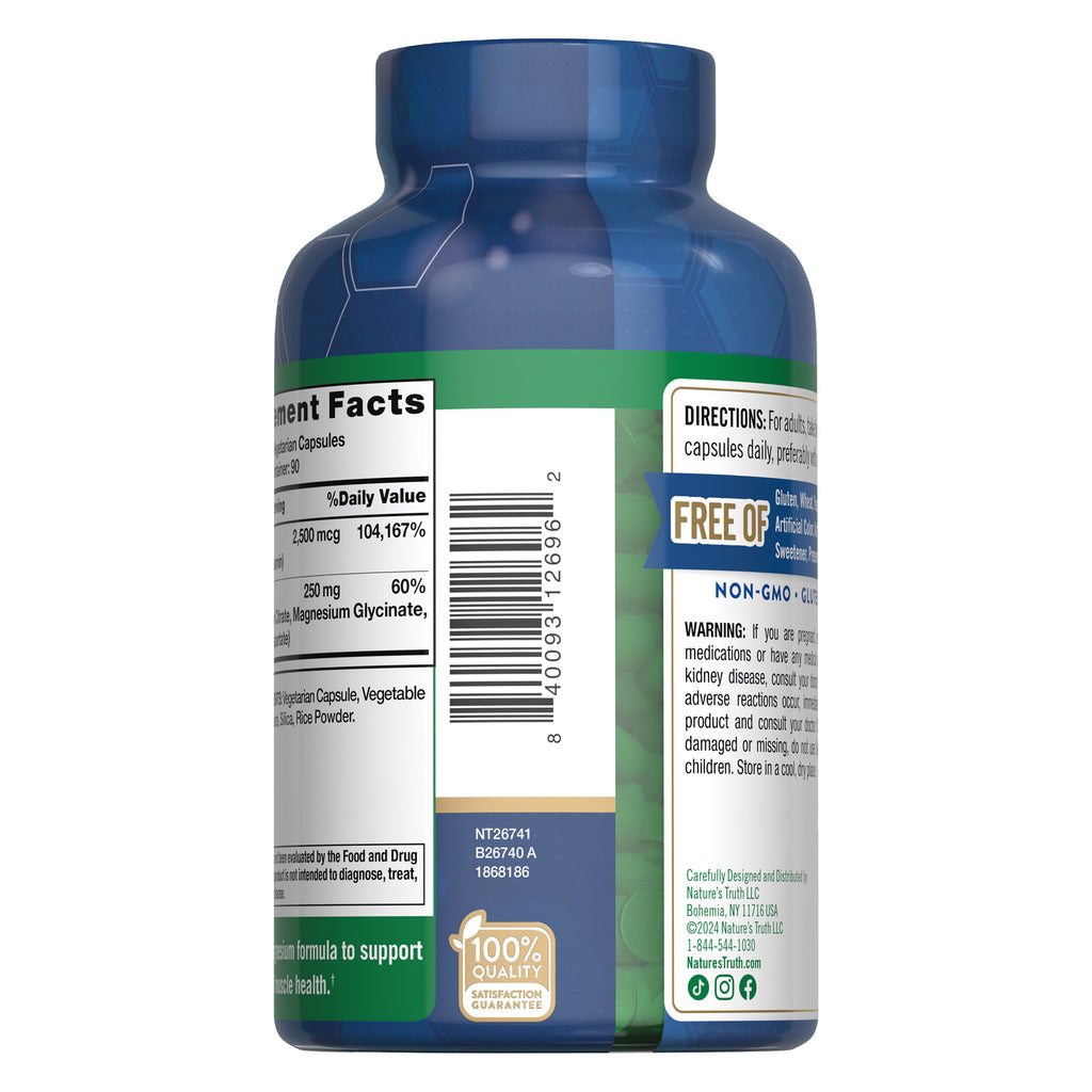 Nature’s Truth Magnesium Blend, 250 mg, 180 Vegetarian Capsules