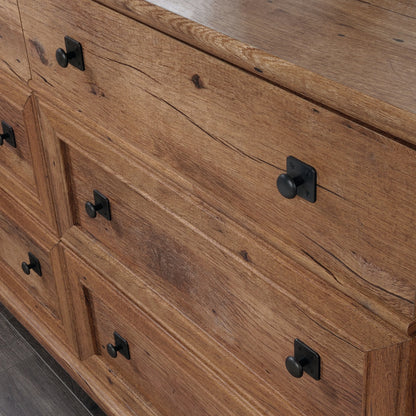 Sauder Palladia 6-Drawer Bedroom Dresser, Vintage Oak Finish