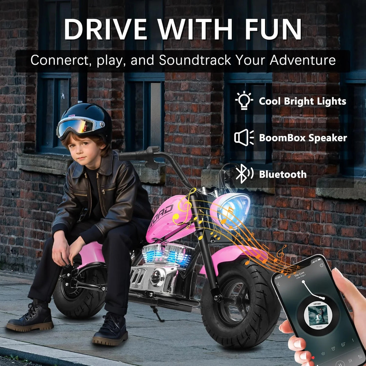 DEYGIA 24V 250W Kids Electric Dirt Bike, 12.5 MPH & 10-Mile Range, 176lb Capacity, Dual Suspension + Disc Brake, Twist Throttle - Electric Motorbike for Ages 8-14
