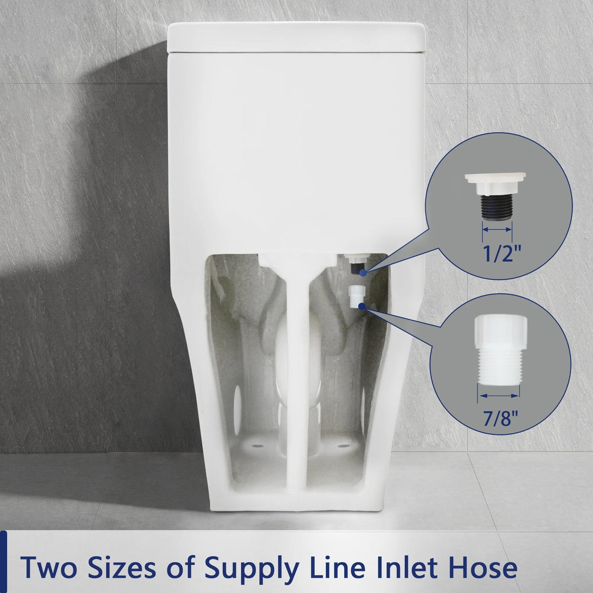 DeerValley Ally 10 in. Rough in Size 1-Piece 0.8/1.28 GPF Dual Flush Elongated Toilet in White, Seat Included