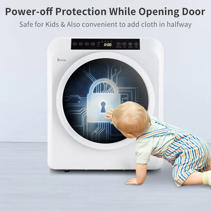 Ktaxon 3.5 cu. ft. Compact Electric Dryer, White