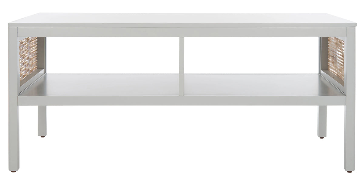 SAFAVIEH Miya Solid 2 Shelf Coffee Table Wood, Natural
