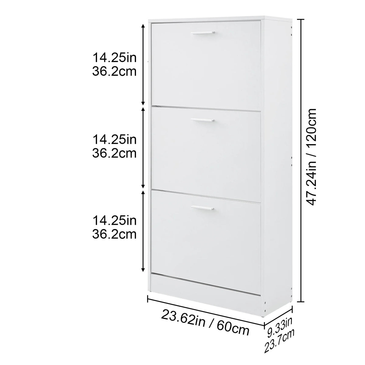Hyxoo 3 Flip Drawer Shoe Cabinet �C Sleek Entryway Storage, Spacious Organizer for Shoes, Practical Home Furniture