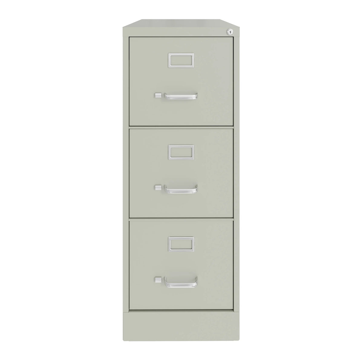 Hirsh 22" Deep 3 Drawer Letter Width Vertical File Cabinet, Commercial Grade, Gray