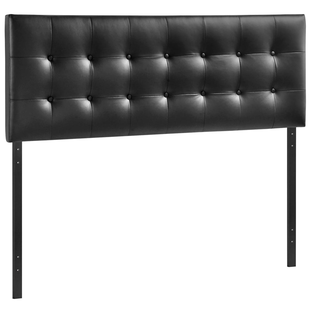 Modway Emily King Upholstered Vinyl Headboard in Black