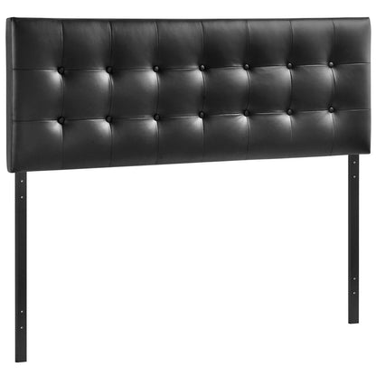 Modway Emily King Upholstered Vinyl Headboard in Black
