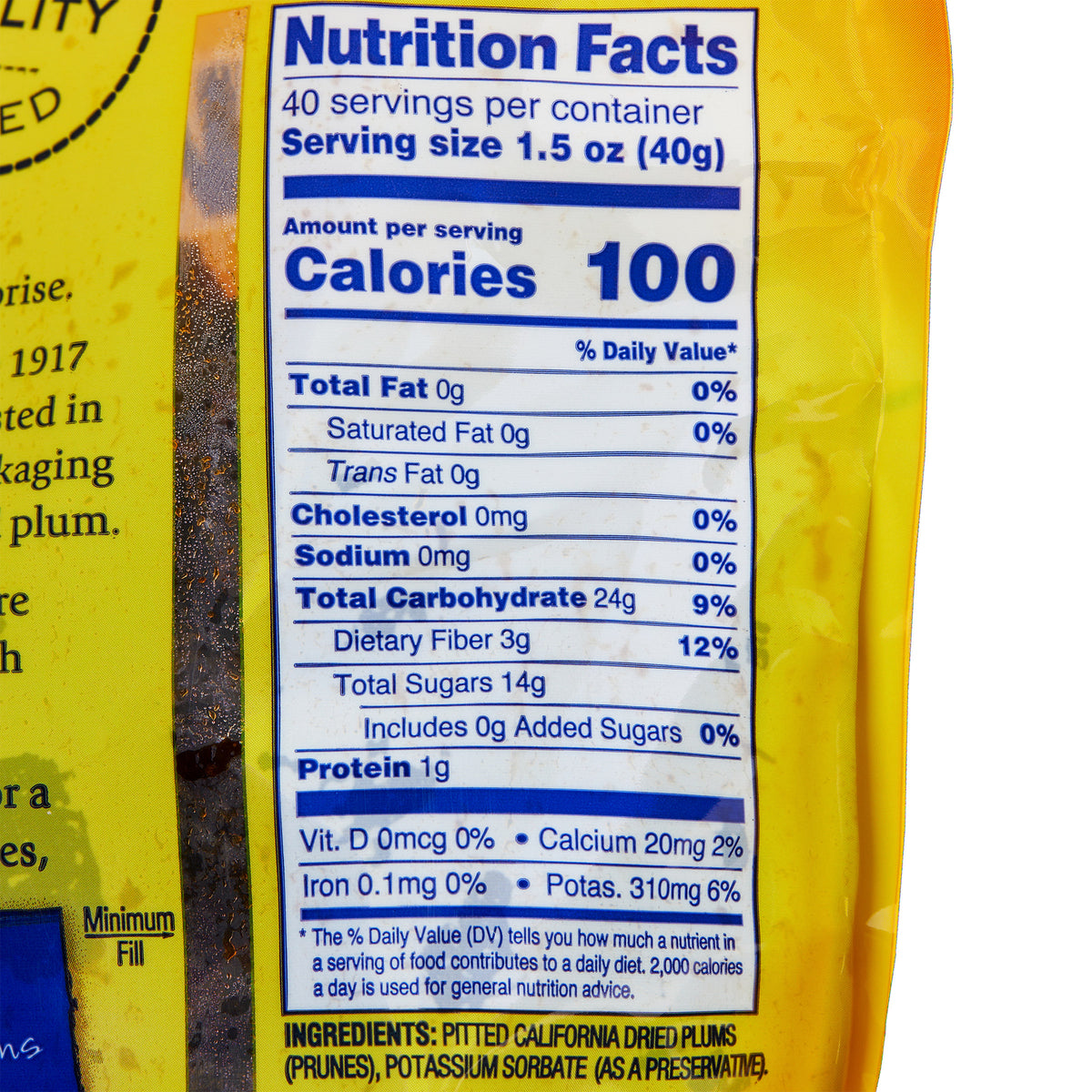 Kirkland Signature, Sunsweet Whole Dried Plums, 3.5 lbs
