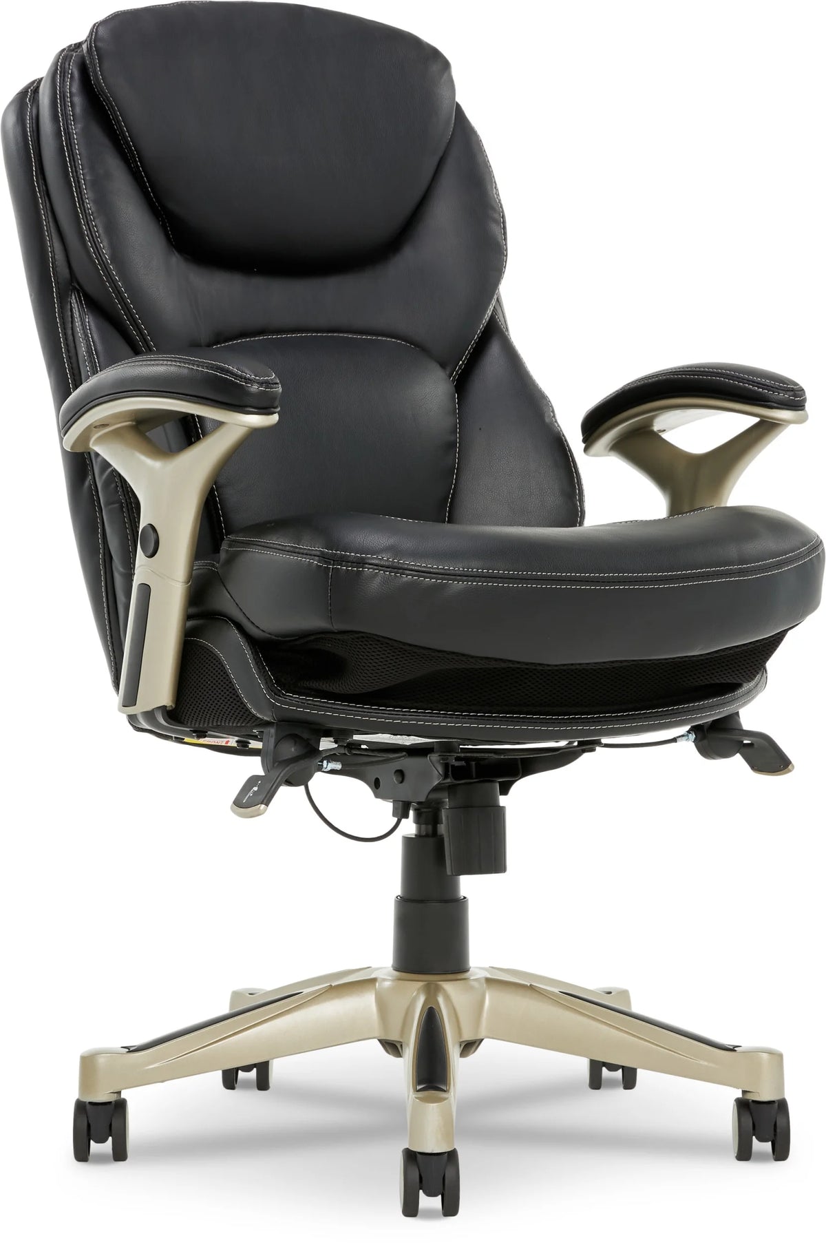 Serta Back in Motion Technology Fabric Executive Office Chair, Light Gray