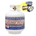 Flame King 20 lb. Propane Cylinder with Type 1 Overfill Protection Device Valve and Built-In Gauge (Ships Empty)