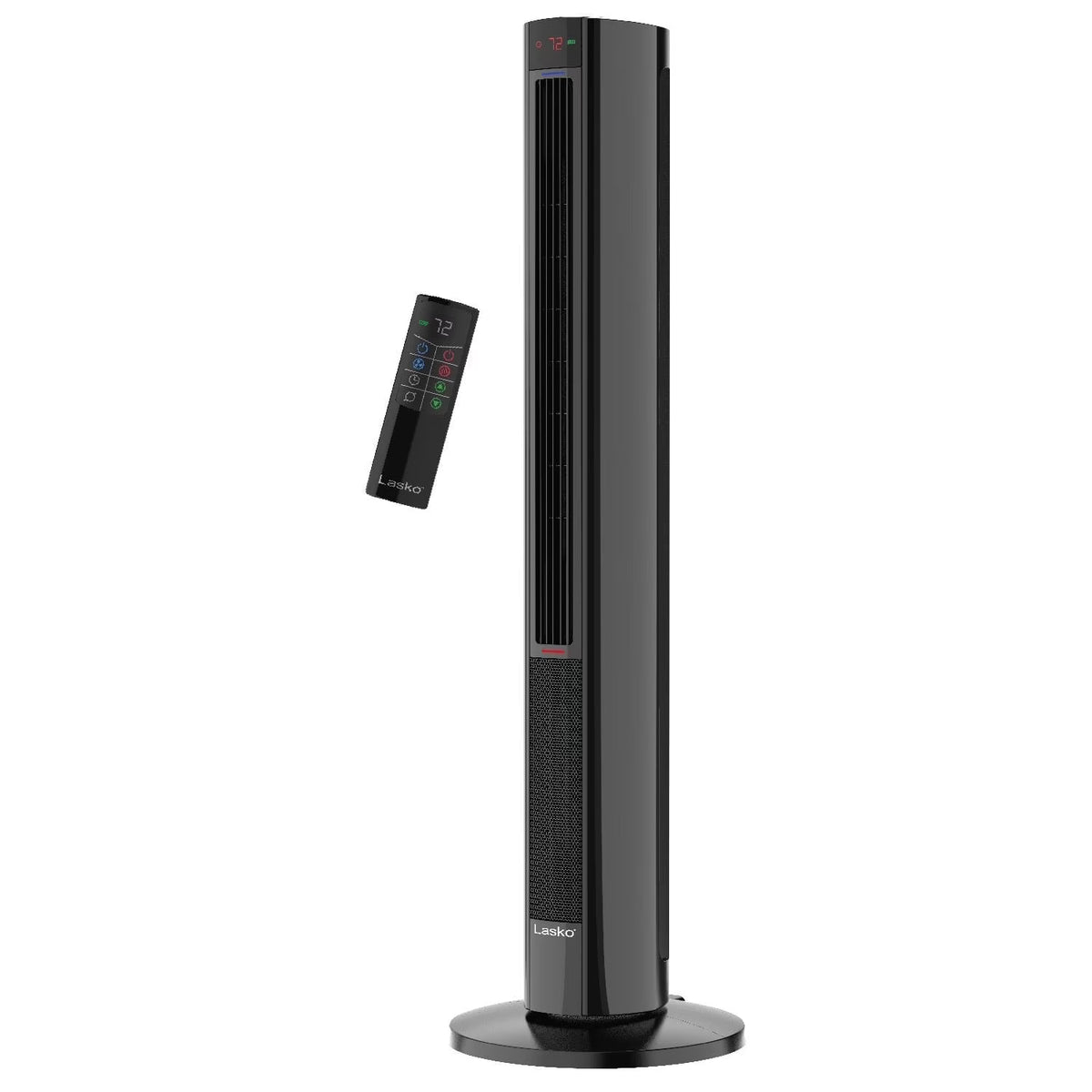 Lasko 42" 1500W All Season Tower Fan & Space Heater with Timer and Remote, White, FH500