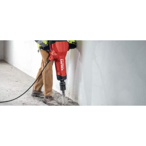 15 Amp 120V Hex 28 Corded 32.3 in x 23.1 in. x 8.6 in. TE-3000 AVR Electric Jack Hammer with Trolley, Cord and Chisels