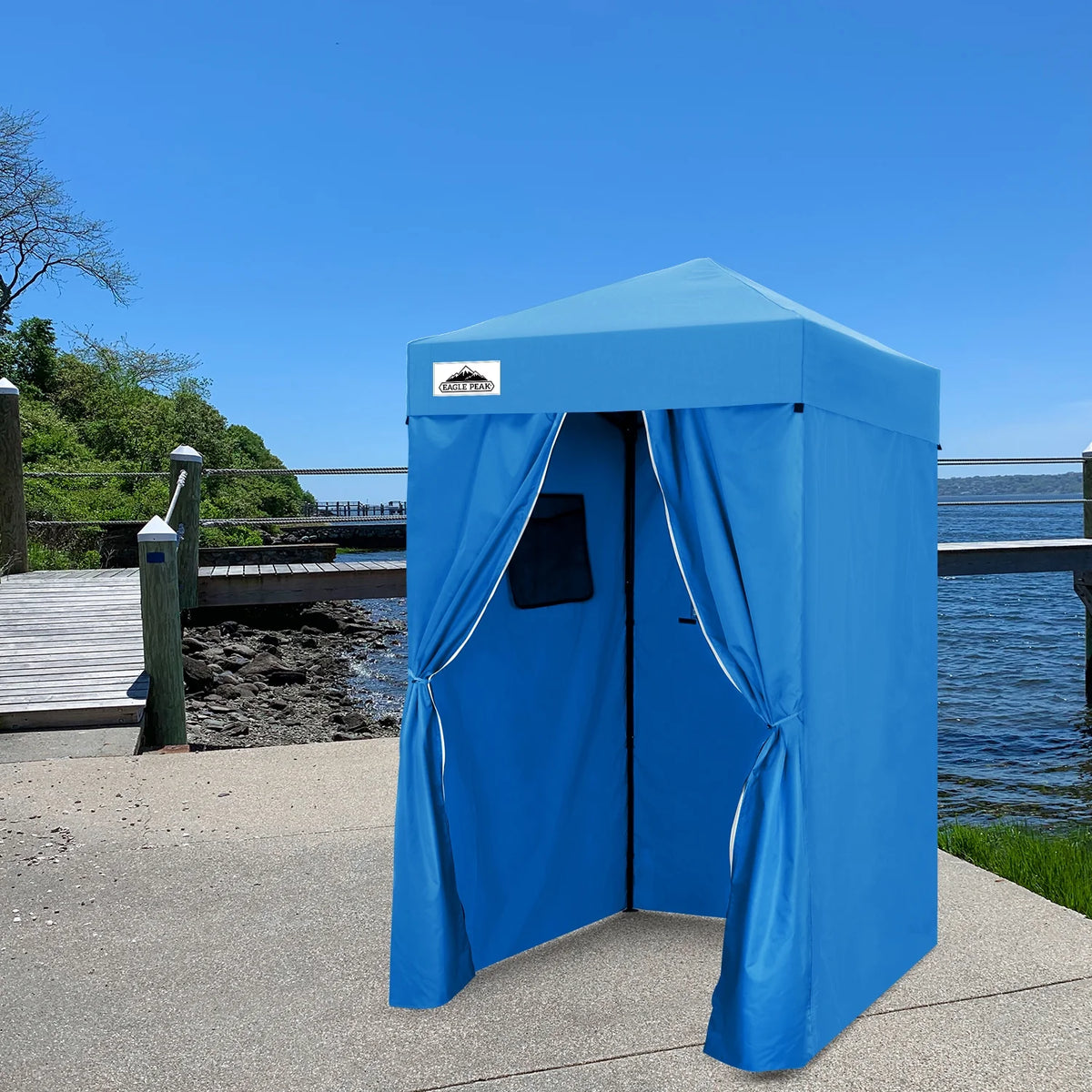 EAGLE PEAK Flex Ultra Compact 4 ft x 4 ft Pop-up Changing Room Canopy, Portable Privacy Cabana