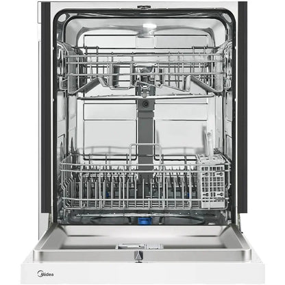 MIDEA 24" Front Control Dishwasher, 52 dBA, Hybrid Tub