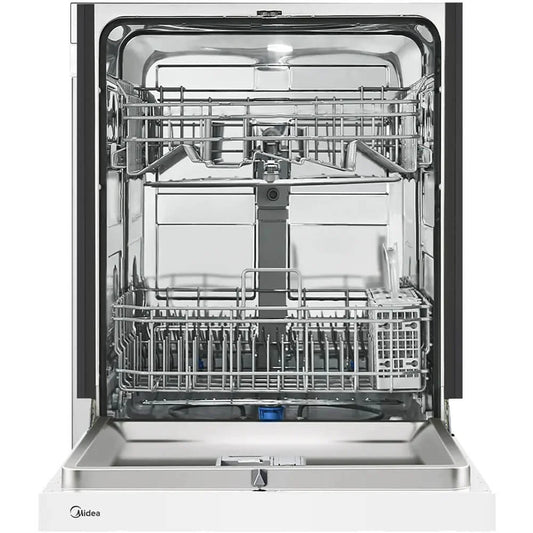 MIDEA 24" Front Control Dishwasher, 52 dBA, Hybrid Tub