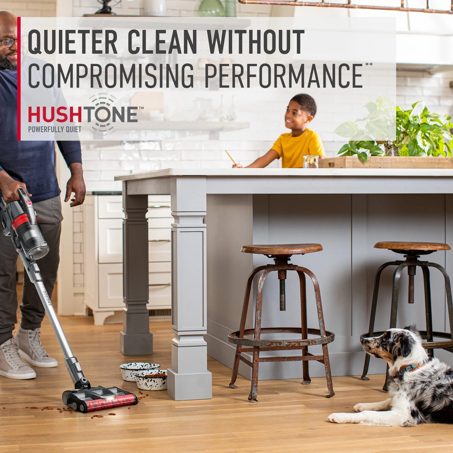 Hoover ONEPWR Emerge Pet Cordless Stick Vacuum Cleaner, for Carpet & Hard Floors, Above Floor Cleaning, All-Terrain, up to 45 Min. Run Time, BH53612V