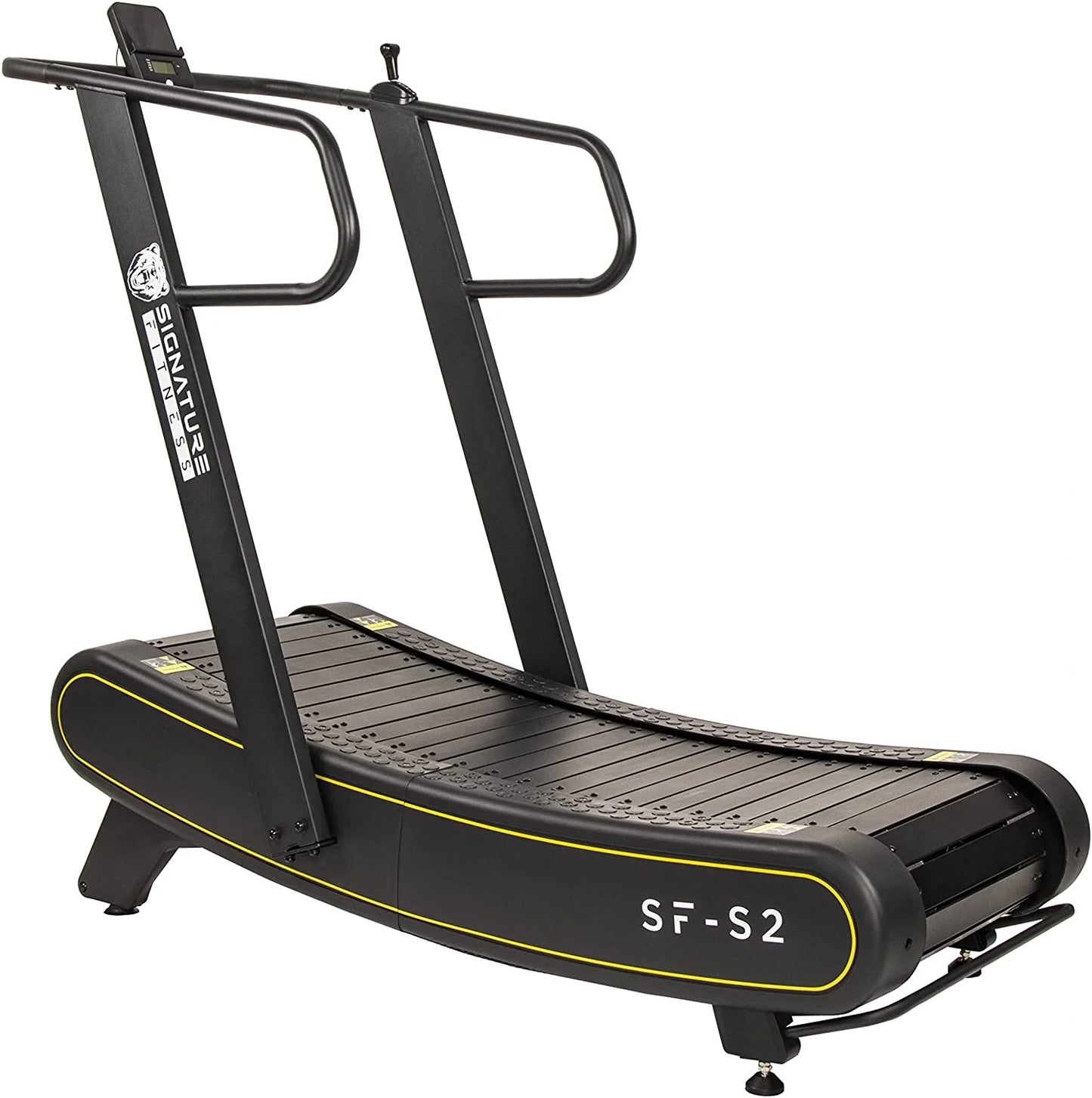 Signature Fitness SF-S2 Sprint Demon - Motorless Curved Sprint Treadmill with Adjustable Levels of Resistance - 300 lb Capacity