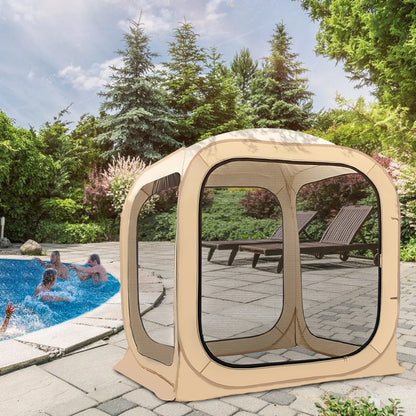 ABORON Sports Tent Pop Up Pod, Instant Weather Proof Pop Up Tent Shelter with Carry Bag, Clear View Bubble Tent for Watching Sports Events, Camping, Fishing, Portable & Foldable