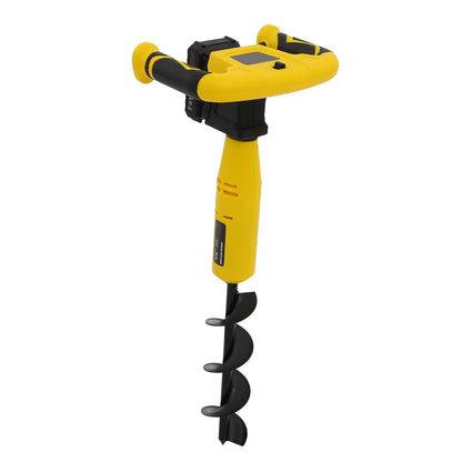 ToppiJoy 550rpm Cordless Electric Post Hole Digger Hole Digging Machine Electric Earth Auger for Post Hole Digging Drilling Tree Planting, with Battery and Charger