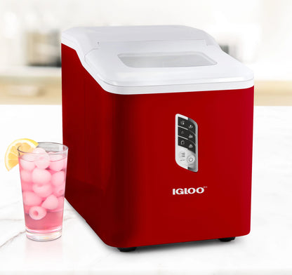 Igloo Automatic Ice Machine Self Cleaning Countertop Ice Maker for Water Bottle & Drinks, Aqua