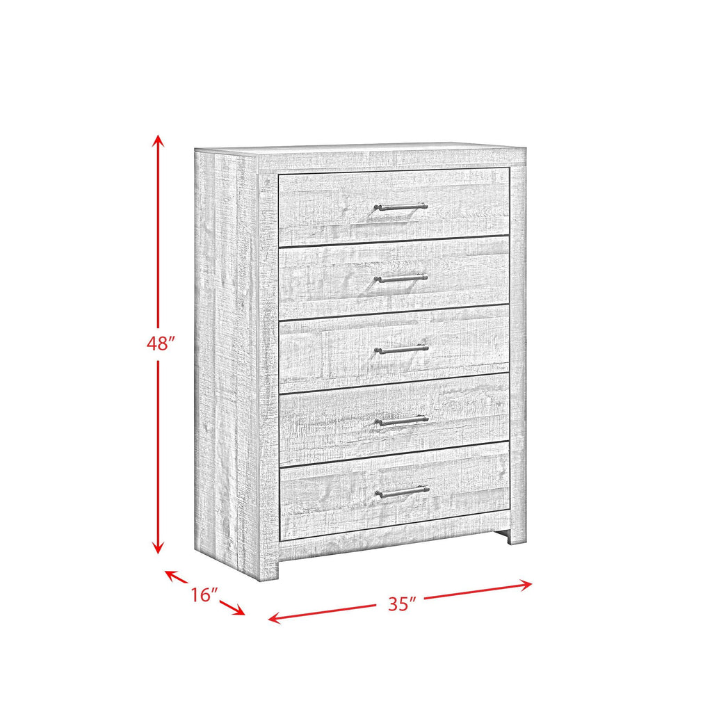 Beckett Queen Bookcase Panel 6PC Bedroom Set with Bluetooth