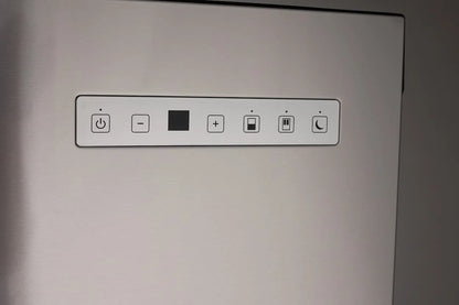 Norcold LED Temperature Controls Stainless Steel Black Frame Refrigerator