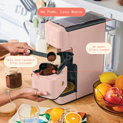 Beautiful Perfect Grind�?Programmable Single Serve Coffee Maker, White Icing by Drew Barrymore