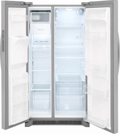 Frigidaire FRSS2623AS 26 Cu. Ft. 36" Standard Depth Side-by-Side Refrigerator, Energy Star Certified, Stainless Steel