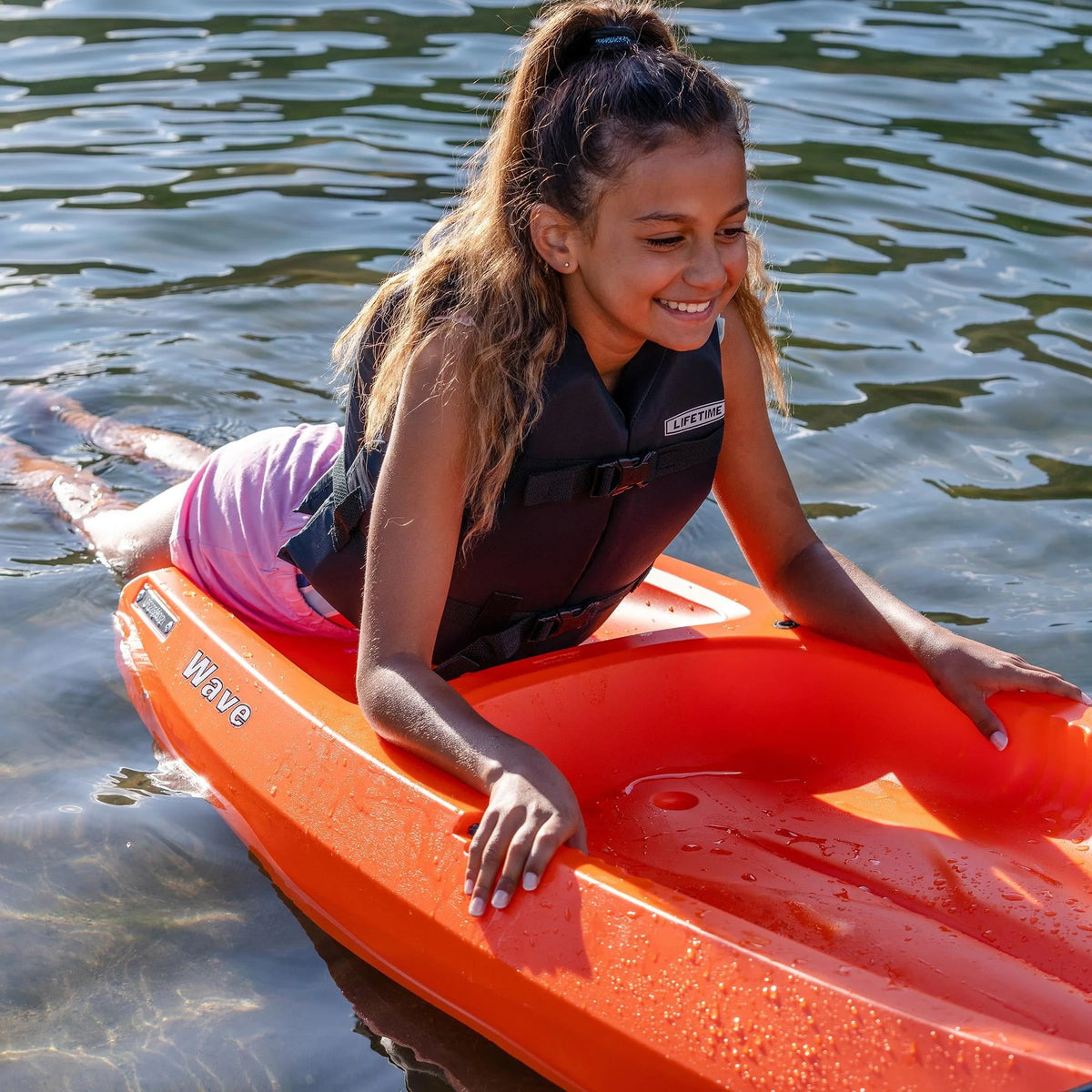 Lifetime Wave 6 ft Youth Kayak, Orange (90154)