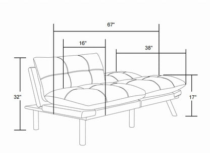 PAPROOS Convertible Sofa Bed, Folding Futon Sofa Bed, Upholstered Sofa Bed Couch, Loveseat Sleeper Sofa for Small Space, Apartment, Living Room, Cream