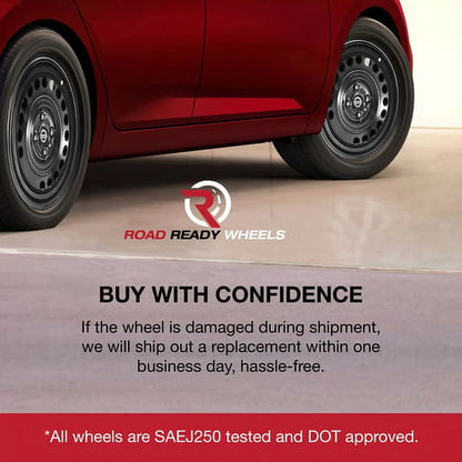 For 2018-2023 Hyundai Accent 15 Inch Painted Black Rim - OE Direct Replacement - Road Ready Car Wheel