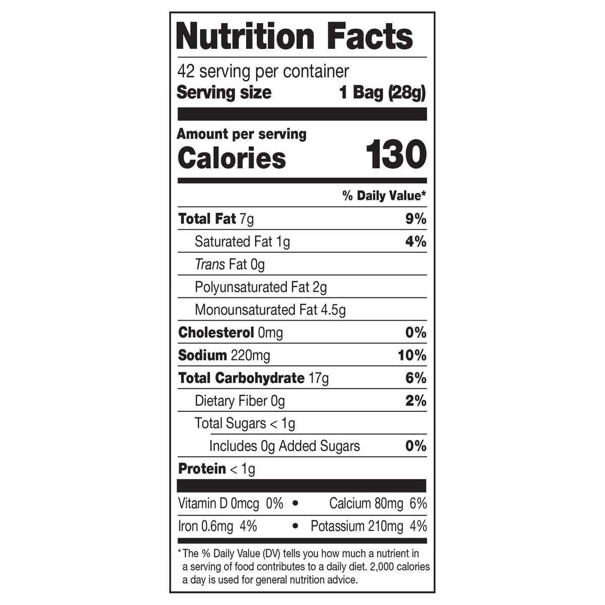 Garden Veggie Straws, Sea Salt, 1 oz, 42-Count