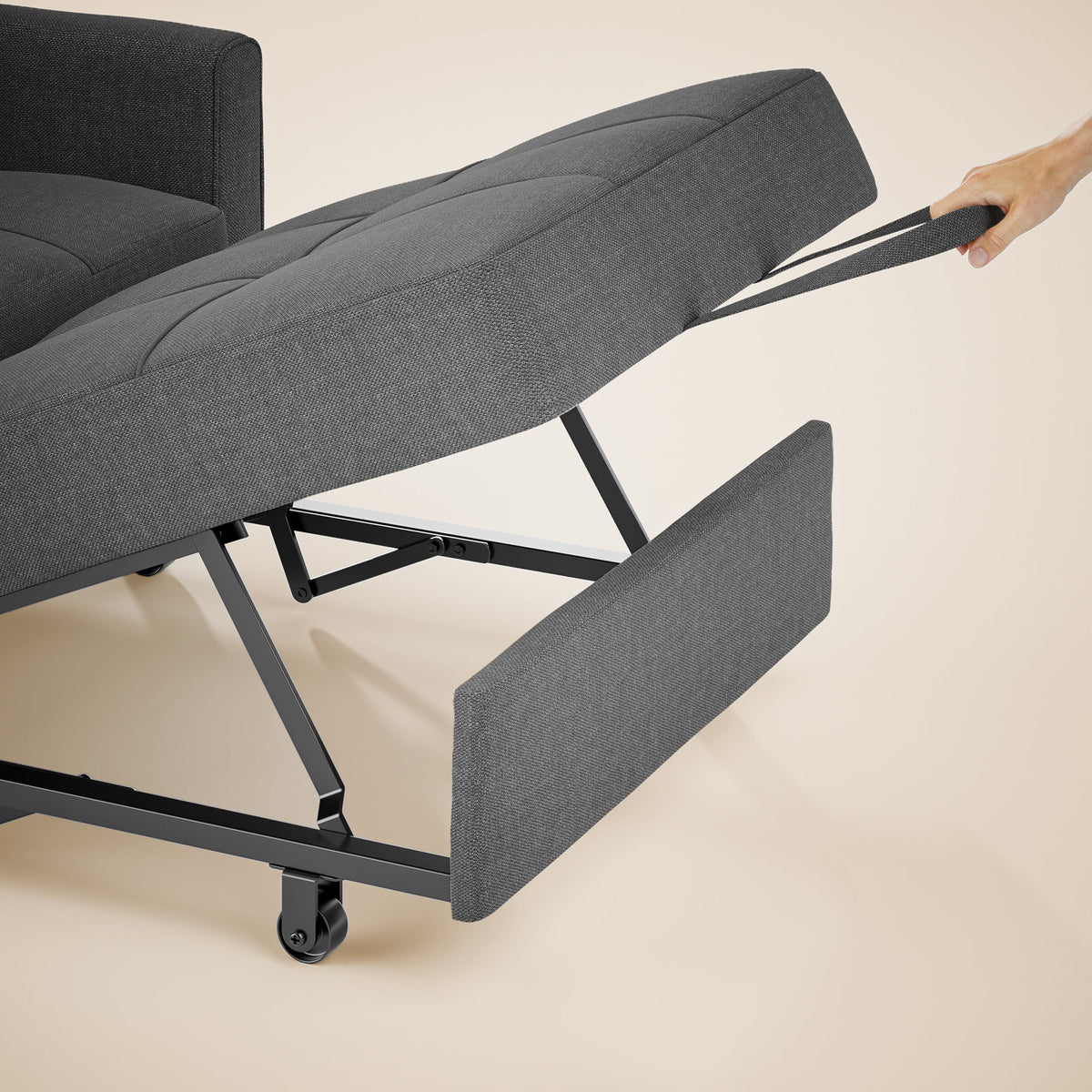 3 in 1 Convertible Sofa Bed Chair for Living Room , Aiho Sleeper Sofa Bed for Living Room, Dark Gray