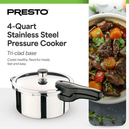 Presto? 6 Quart Stainless Steel Pressure Cooker