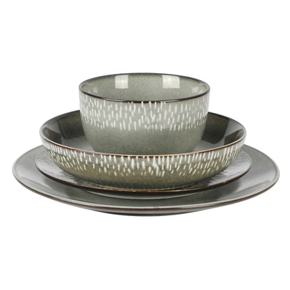 Gibson Elite Matisse 16-Piece Dinnerware Set - Taupe