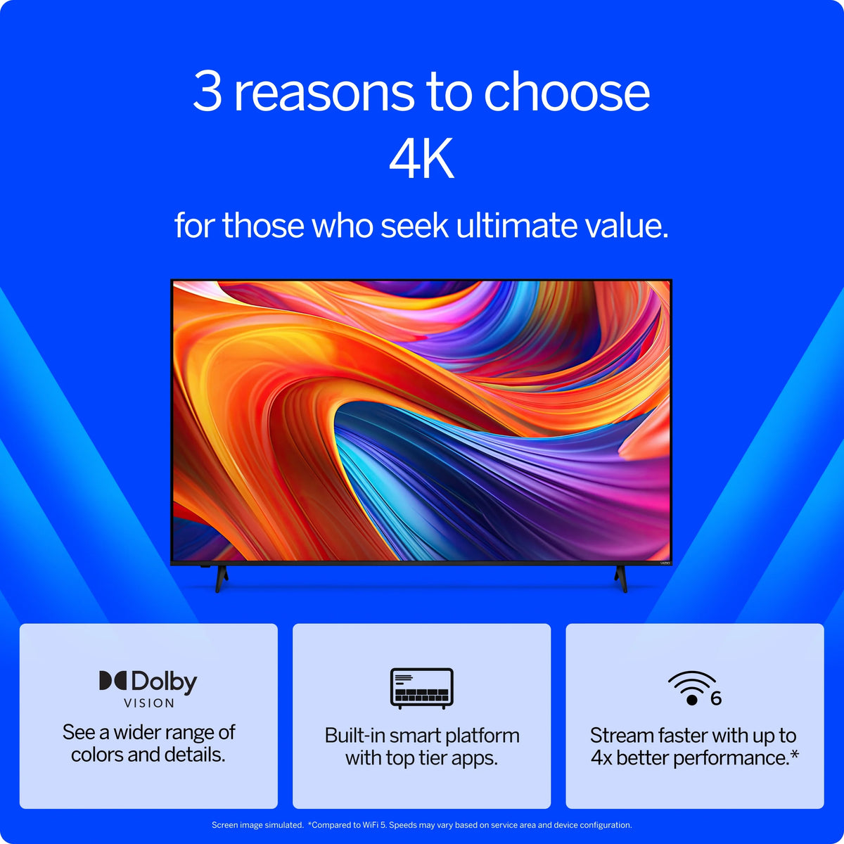 VIZIO 50" Class 4K UHD LED HDR Smart TV (V4K50M-08)
