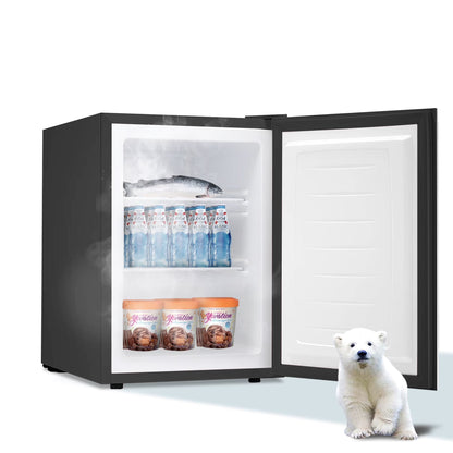 Electactic Upright Freezer, Energy Saving 2.1 Cu.ft Single Door Compact Upright Freezer with Reversible Door(White)