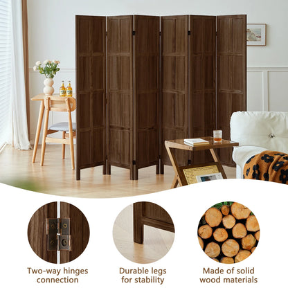 Aletheiawu 4 Panel Room Divider Wall and Folding Privacy Screens��No Installation Required��White