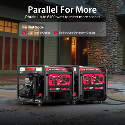 PowerSmart 4400-Watt Gas Powered Inverter Generator for Outdoor and Home Use, EPA Compliant
