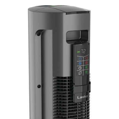 Lasko 42" 1500W All Season Tower Fan & Space Heater with Timer and Remote, White, FH500