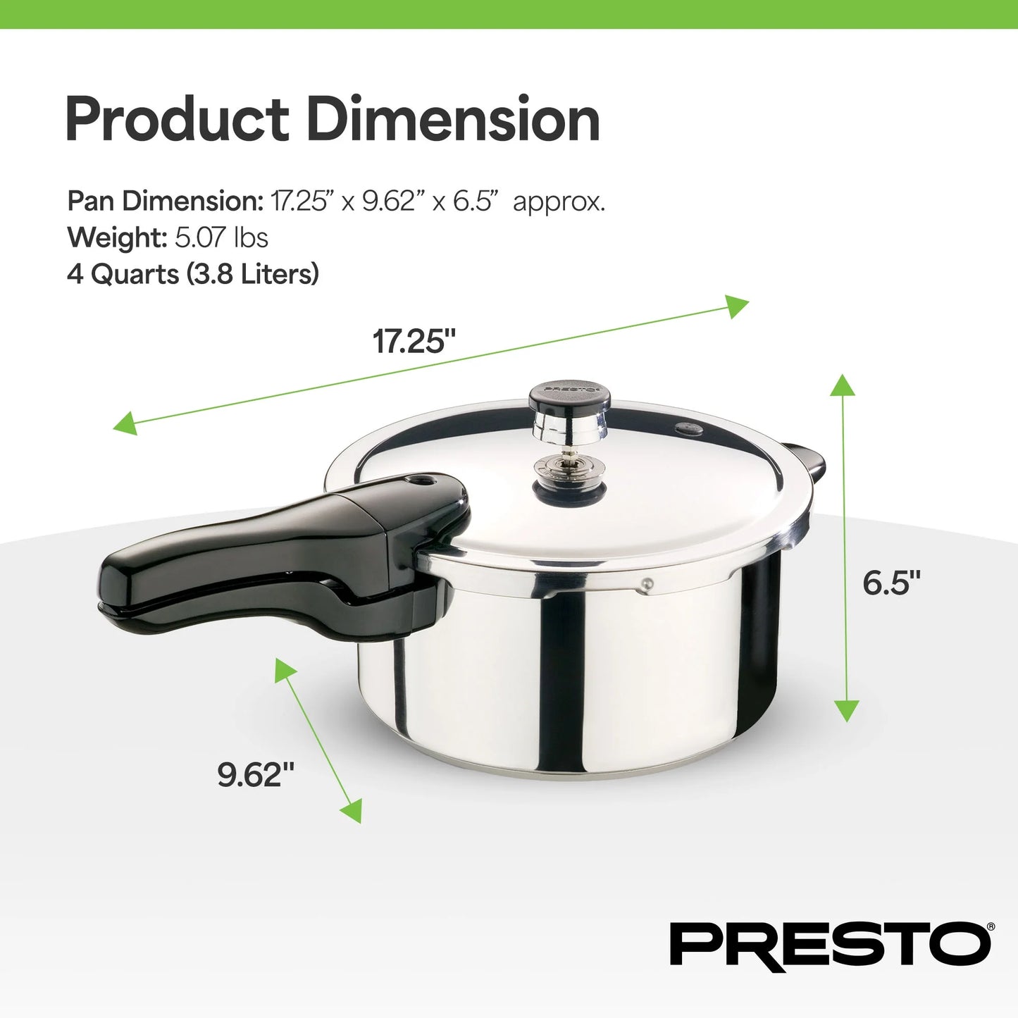 Presto? 6 Quart Stainless Steel Pressure Cooker