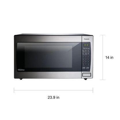 Panasonic 2.2-cu. ft. 1250W Countertop Microwave with Inverter Technology, Stainless Steel NN-SN95HS