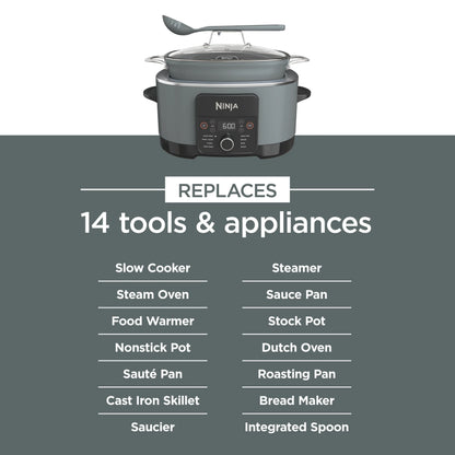 Ninja Foodi 8.5 Qt PossibleCooker PRO,Gray, MC1001