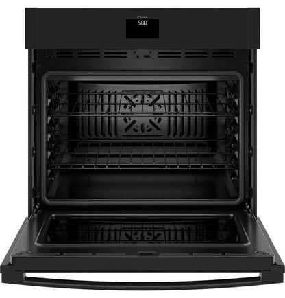 GE 30" Smart Built-In Self-Clean Convection Single Wall Oven-Black On Black JTS5000DVBB