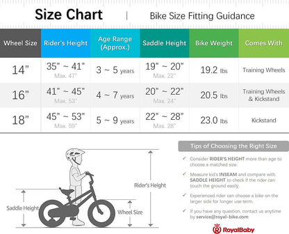 RoyalBaby 18 inch Magnesium Space Shuttle Kid-s Bike. White