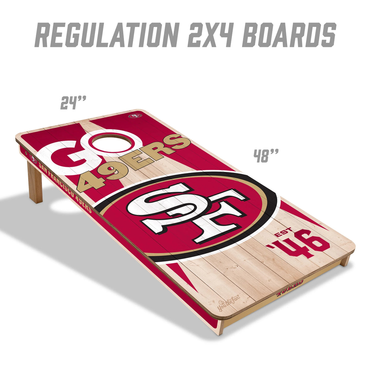 YouTheFan NFL Buffalo Bills 2' x 4' Cornhole Game