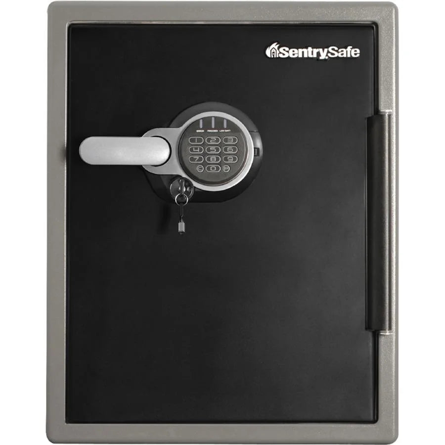 Sentry Safe Digital Fire/Water Safe - 2 ft3 - Digital, Programmable, Dual Key Lock - 4 Live-locking Bolt(s) - Fire Proof, Water Resistant, Pry Resistant - for Tablet, Cell Phone, External Hard...